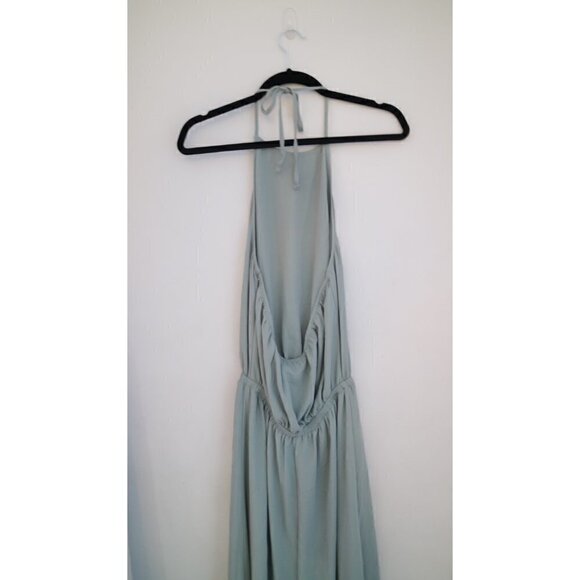 NWOT Show Me Your Mumu Dress Size Small Heather Halter Silver Sage Crisp - Picture 6 of 9